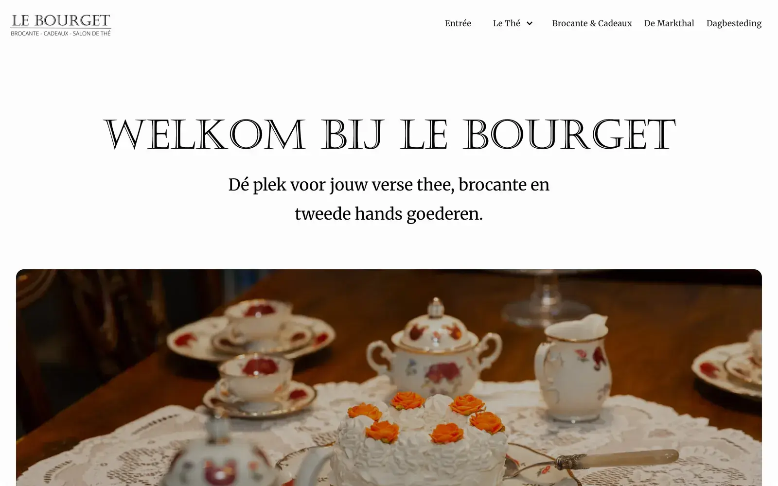 Le Bourget brocante and tea shop site