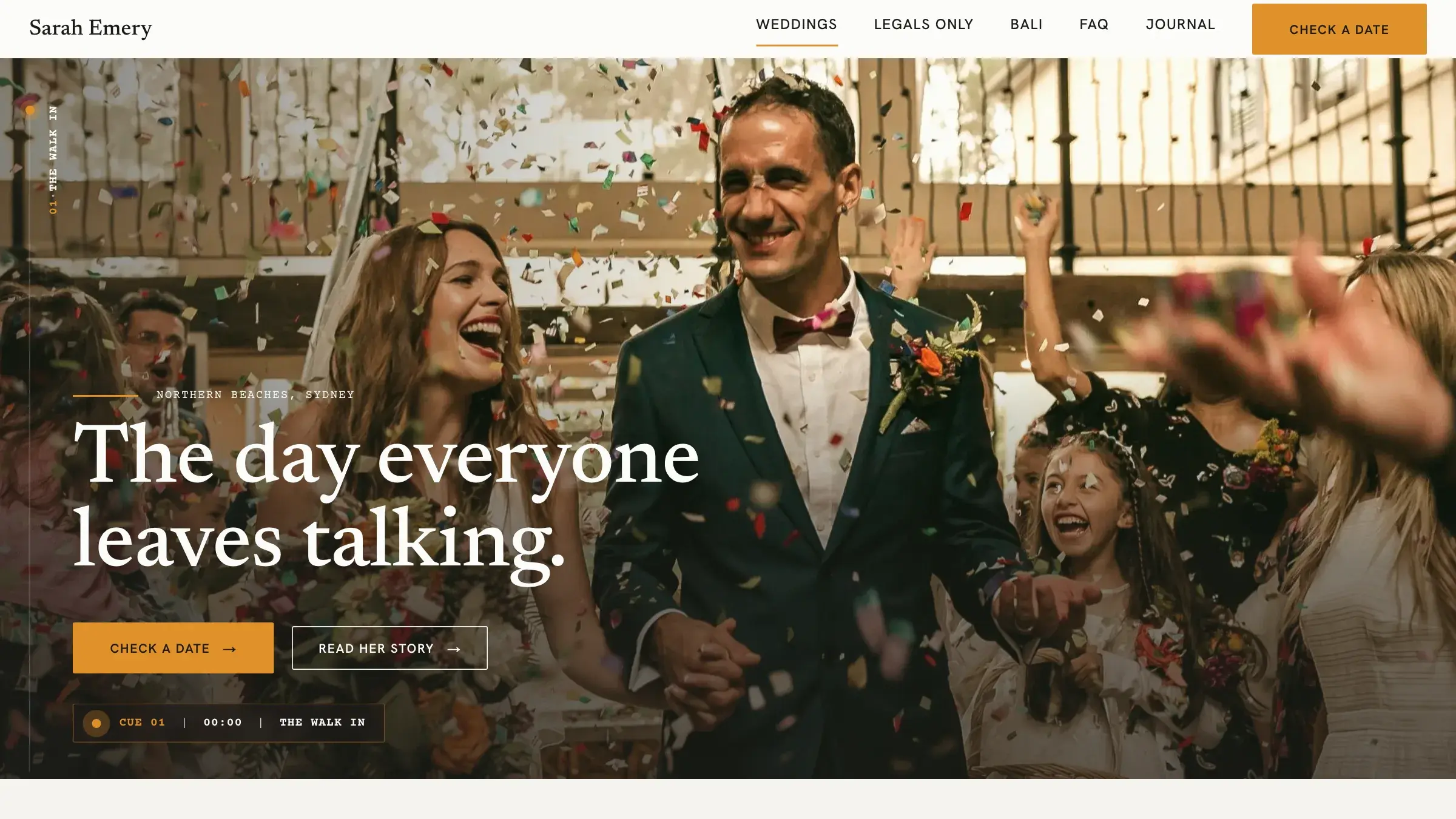 Sarah Emery celebrant site