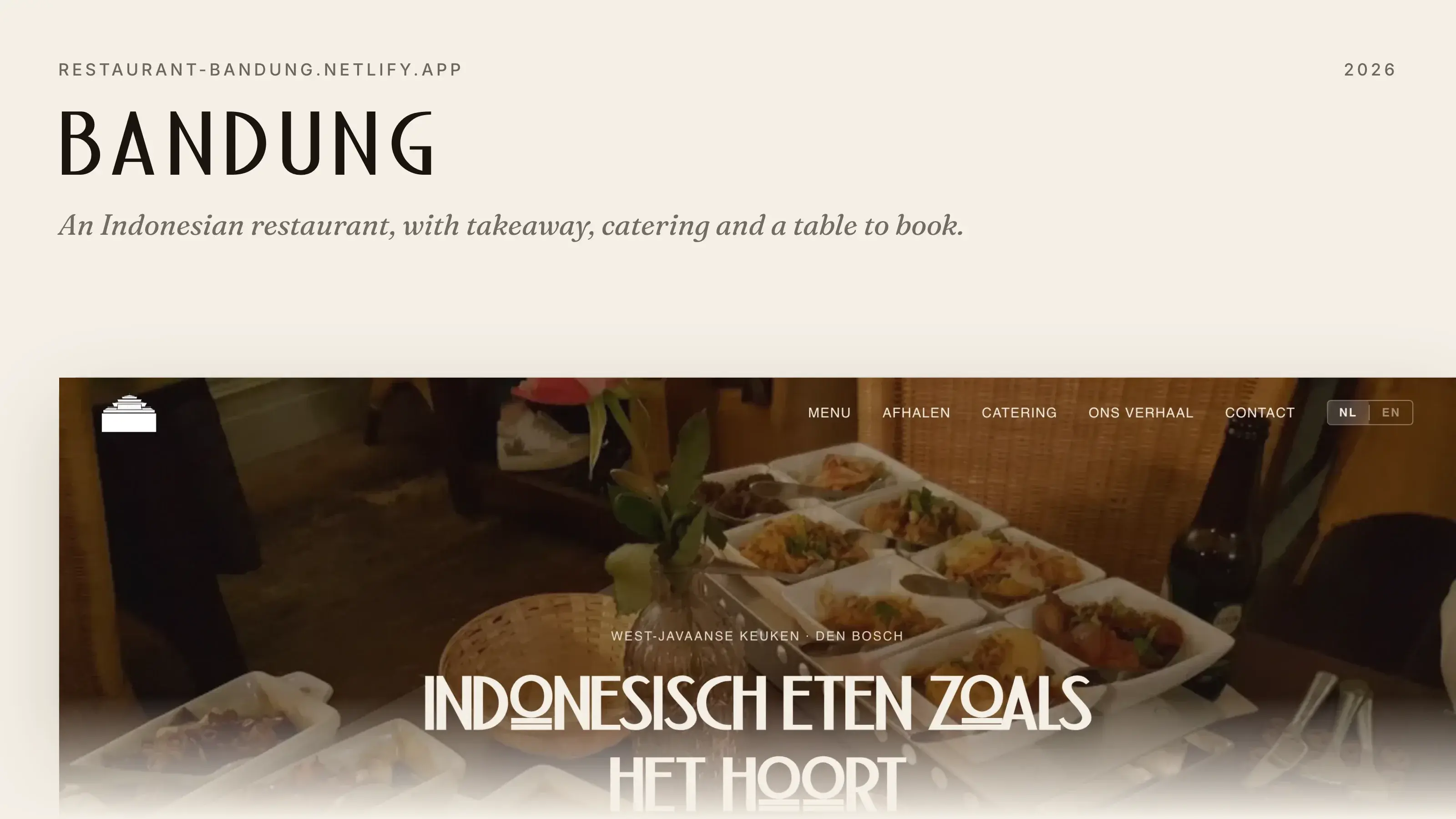 Restaurant Bandung site