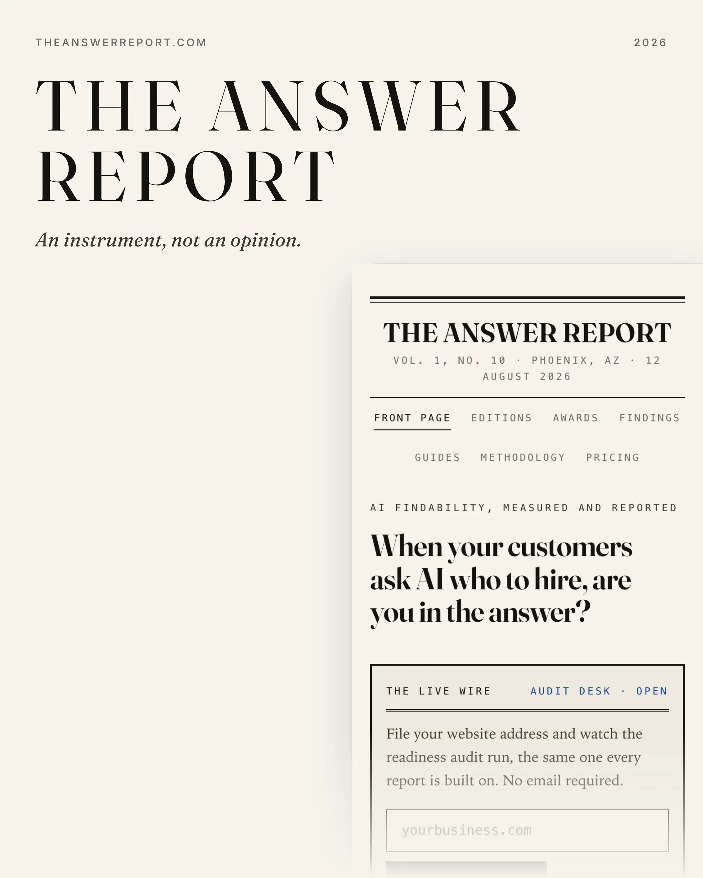 The Answer Report